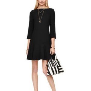 Kate Spade Crepe Flounce Dress (Size 4)